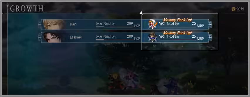 In-game help explaining MRP earned with an equipped Vision